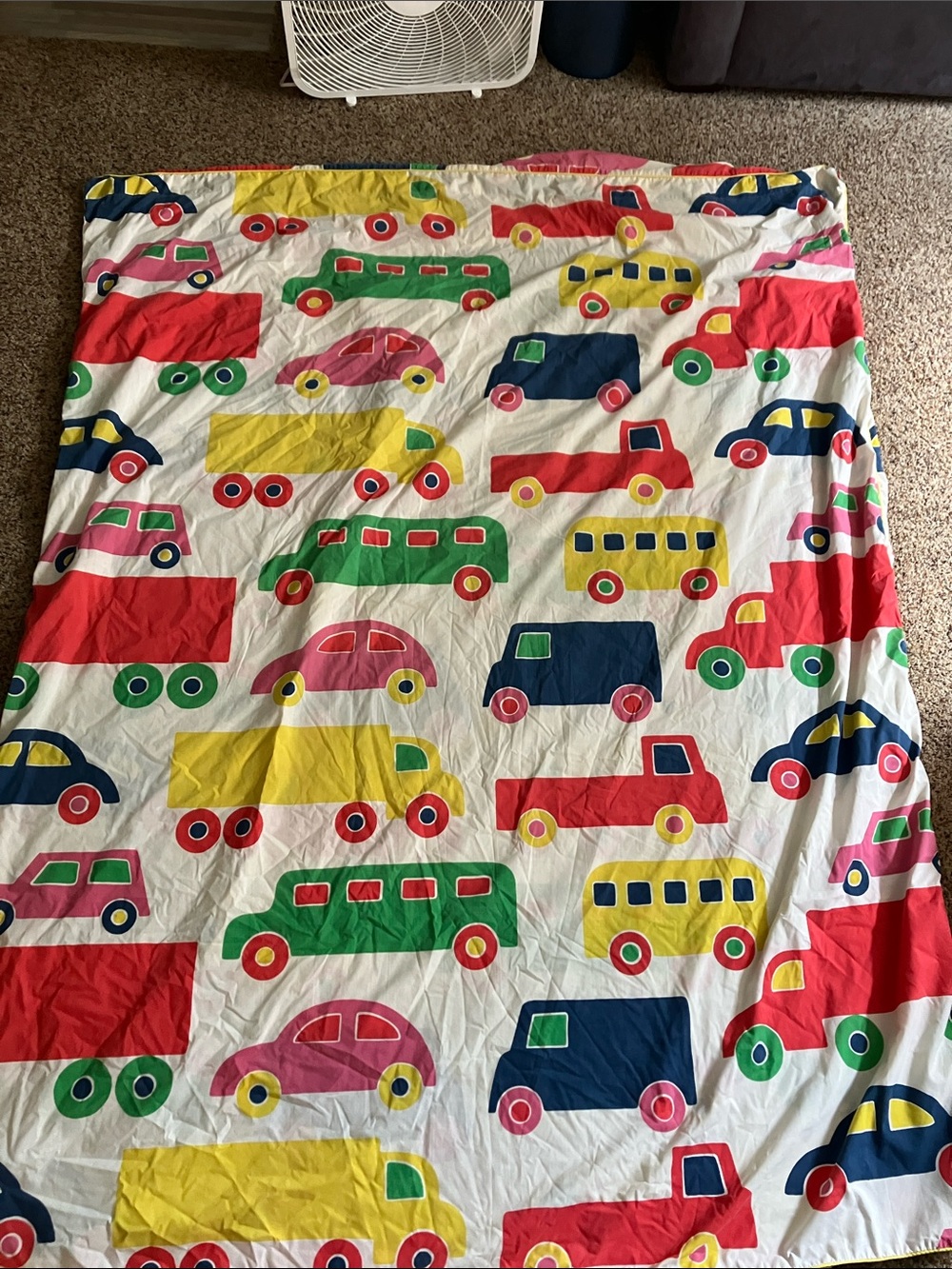 Marimekko vintage cars &trucks Dan rivers Bo boo twin duvet cover kids colorful